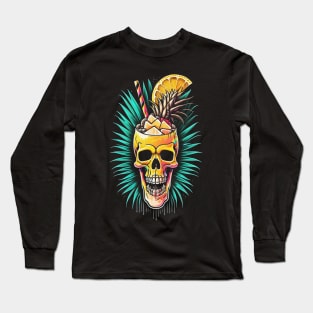 Pineapple Skull Juice Long Sleeve T-Shirt